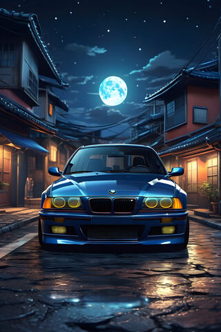 A Bmw In The Moon Light