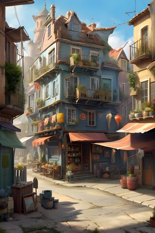 Charming Alleyway in a ..
