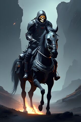 A Man Riding A Horse