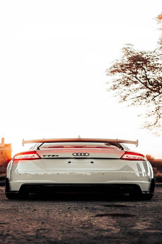 Sleek Power: The Audi TTRS in White