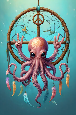 A Octopus With A Crown
