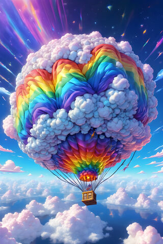 A Balloon Floating In The Sky