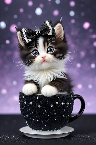 A Cat Wearing A Bow Tie