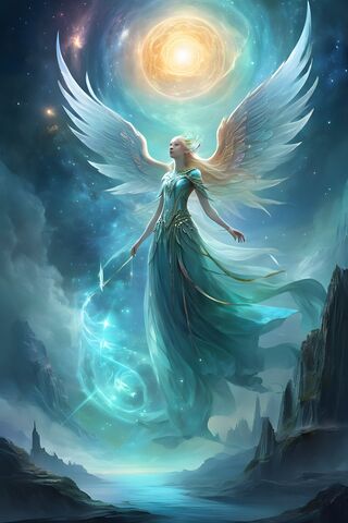 Celestial Guardian: Embrace of the Liminal Realm 🌌✨