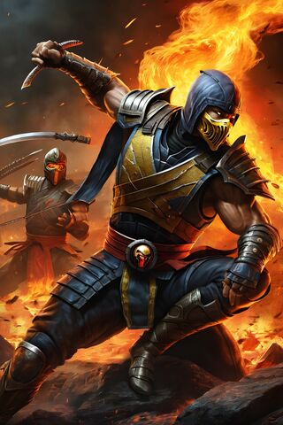 Fiery Showdown: The Warriors of Mortal Kombat 🔥⚔️