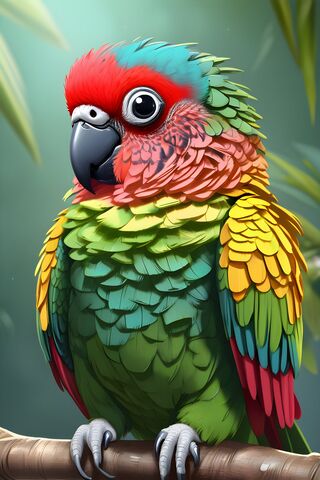 A Colorful Bird On