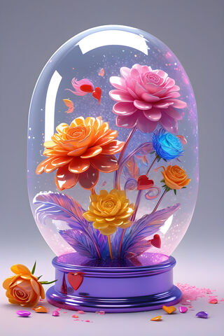 A Vase With Flowers