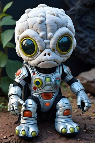 A Toy Figurine Of A Robot
