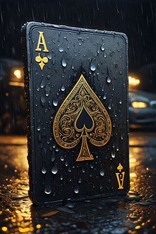 Ace of Spades in the Rain 🌧️♠️