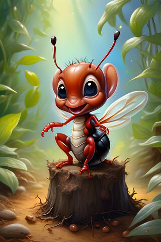 Adventurous Ant in the Enchanted Forest 🐜✨