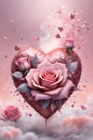 A Bouquet Of Pink Roses