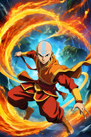 Aang: The Last Airbender in Action! 🌪️🔥