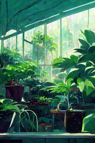 Lush Greenhouse Serenity 🌿✨