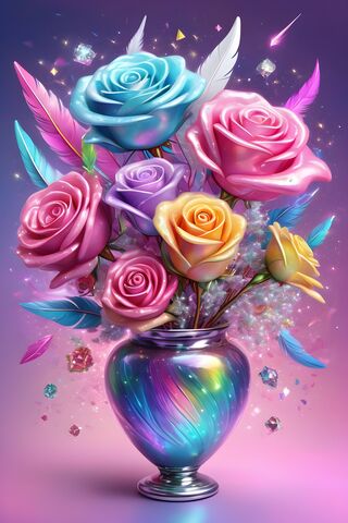 A Vase With Flowers