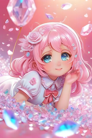 A Doll With A Pink Dress