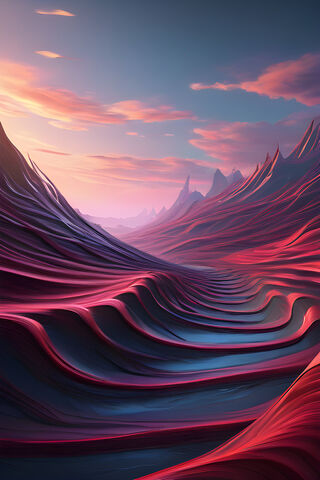 A Red and Blue Sky