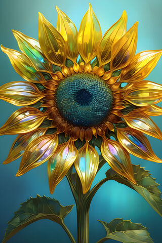 A Yellow Sunflower With A Black Center