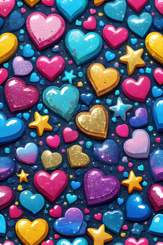 A Pile Of Colorful Cookies