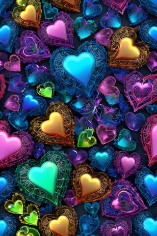 A Pile Of Colorful Rocks