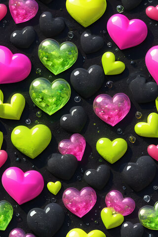 A Pile Of Colorful Rocks