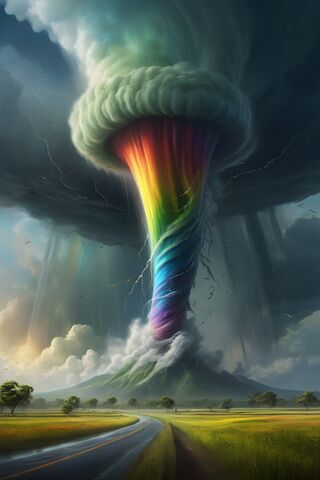 Rainbow Eruption 🌈🌋