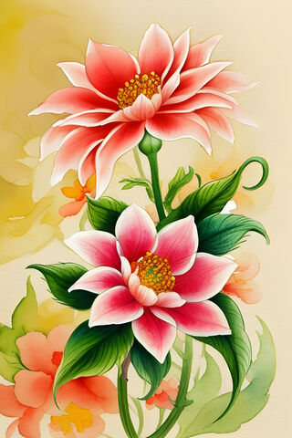 A Group Of Pink Flowers