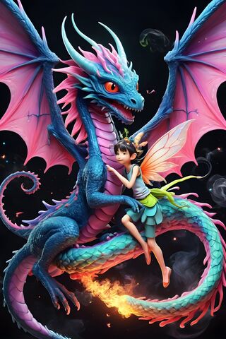 A Person Sitting On A Dragon