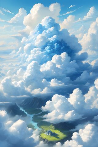 A Blue Sky With Clouds