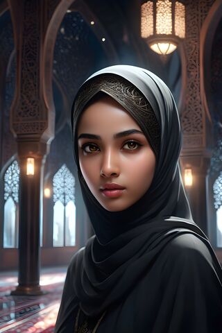 A Person Wearing A Head Scarf