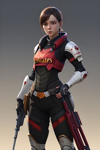 Futuristic Warrior in A..