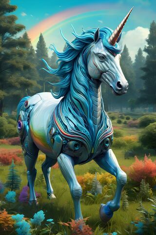 A Statue Of A Unicorn