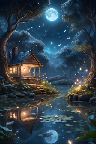 A House With A Pool and Trees Around It