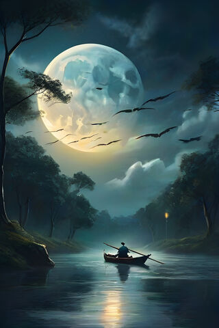 A Person In A Boat In A..