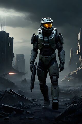 Epic Sci-Fi Warrior in ..
