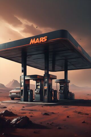 A Gas Station In The Desert