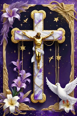 A Painting Of A Religious Figure