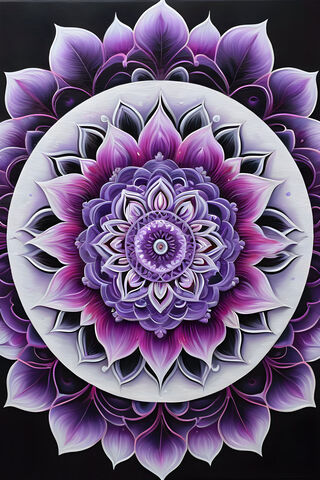 A Purple Flower With Many Petals