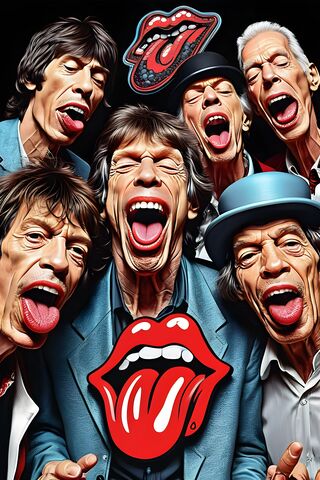 A Group Of People With Their Mouths Open