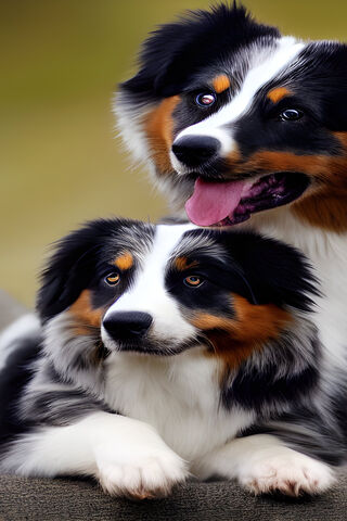 Double the Cuteness: Aussie Pals 🐶❤️
