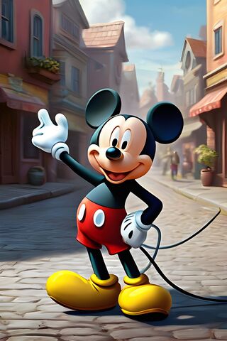 Mickey Mouse in the Magical Streets! 🐭✨