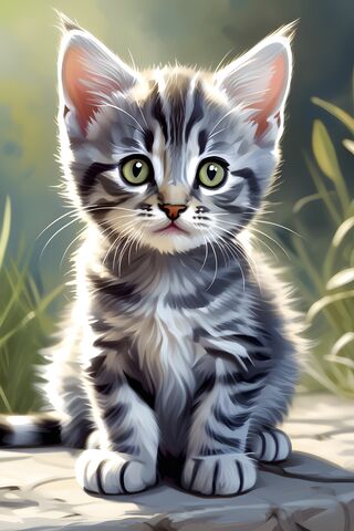 Adorable Striped Kitten 🐾