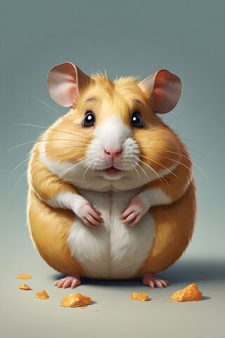Snack Time for a Curious Hamster! 🐹🍪