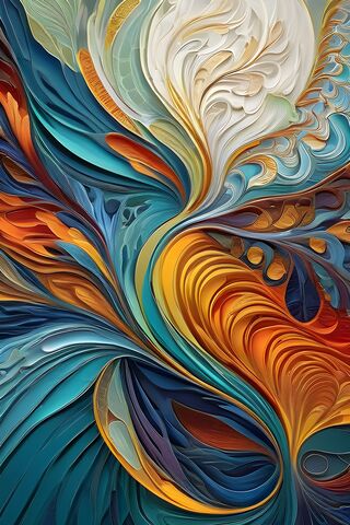 Vibrant Swirls of Color..