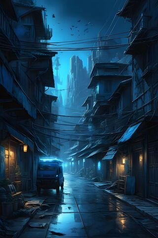 Mysterious Night in a Forgotten City 🌌🚶‍♂️