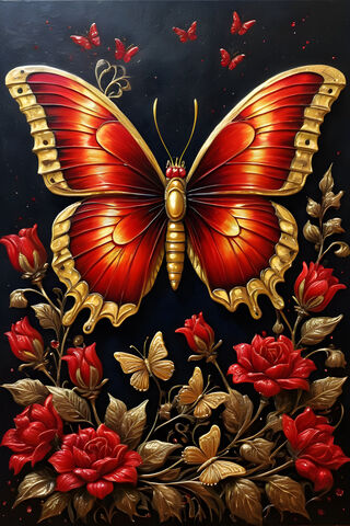 A Butterfly On A Flower