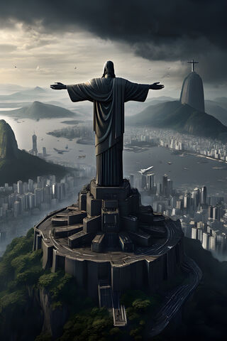 Majestic Christ the Redeemer Overlooking Rio 🌄✝️