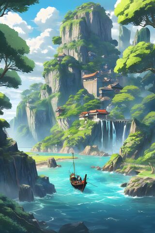 Serene Waters of the En..