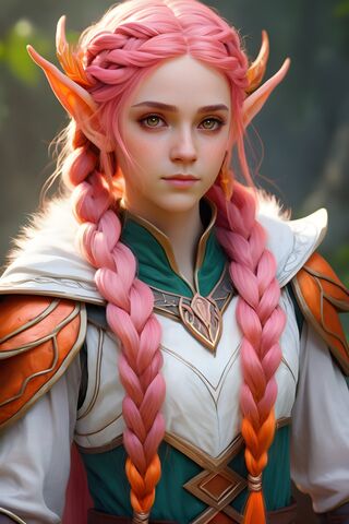 A Woman With Pink Hair
