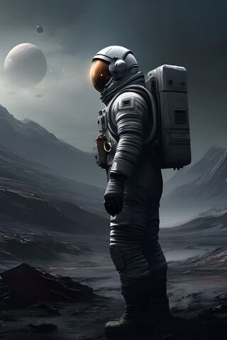 Astronaut In Distant Pl..