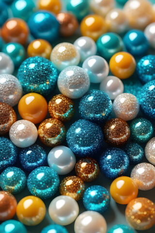 A Pile Of Colorful Rocks